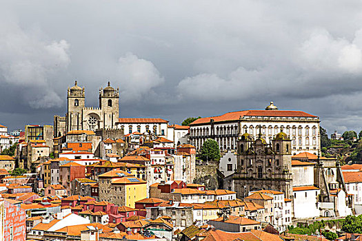 城市,波尔图,大教堂,葡萄牙