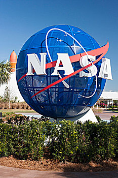 入口,肯尼迪航天中心,卡纳维拉尔角,佛罗里达,美国