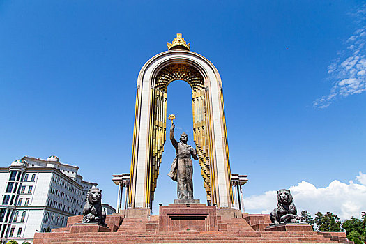 塔吉克斯坦-索莫尼广场
