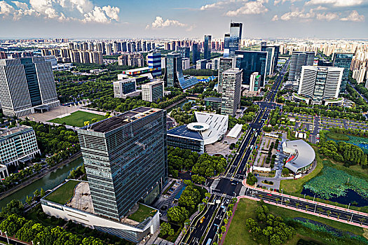 綠色,城市,未來,和諧,自然,晴天,大城市