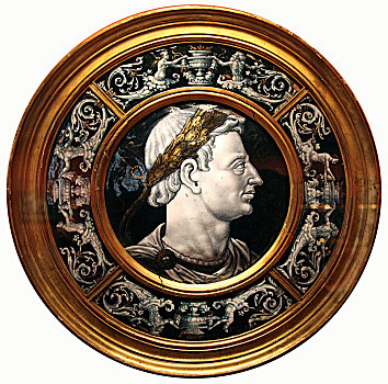 奖章,头像,罗马人,帝王,16世纪,艺术家,未知