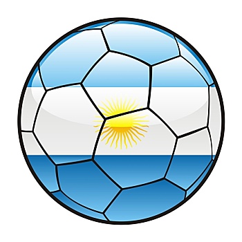 阿根廷,旗帜,足球