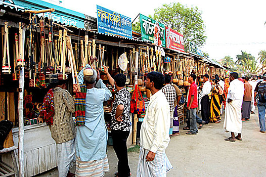 市集,神祠,沙阿,孟加拉,2008年