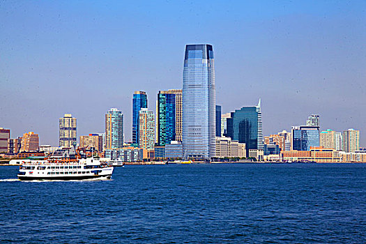 美国纽约曼哈顿岛新泽西建筑