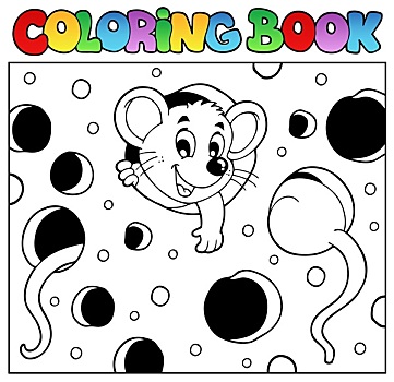 上色画册,老鼠