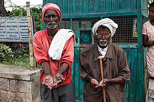 乞丐,印度南部,印度,亚洲