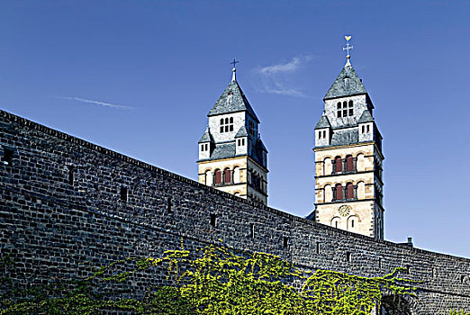 城镇,要塞,教堂,莱茵兰普法尔茨州,德国,欧洲