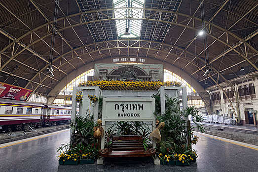 曼谷,中央车站,历史,中央广场,泰国,亚洲