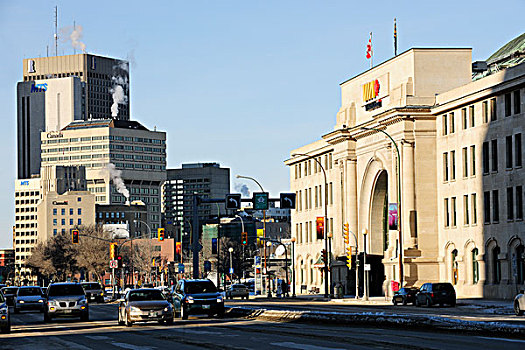 车站,市区,曼尼托巴,加拿大
