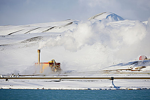 地热发电站,米湖,冰岛