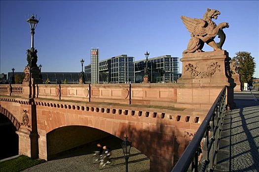 桥,中央车站,德国,欧洲
