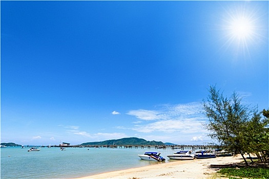 海滩,港口,区域,湾,普吉岛,泰国