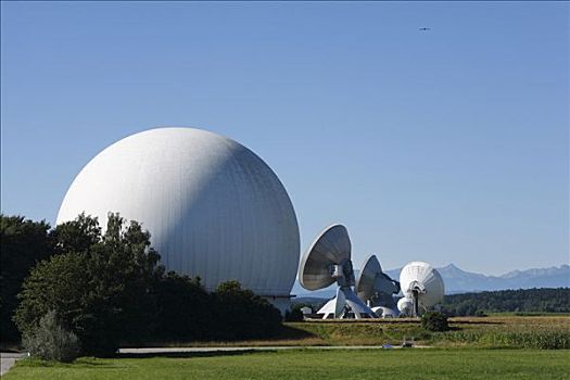 雷达,圆顶,上巴伐利亚,德国,欧洲
