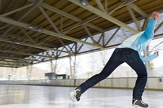 男人,滑冰,萨尔茨堡,奥地利