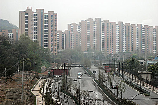 杭州,城市,交通,公路,建筑,大楼0008