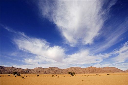 干燥,风景,山峦,阴天,农场,纳米比亚