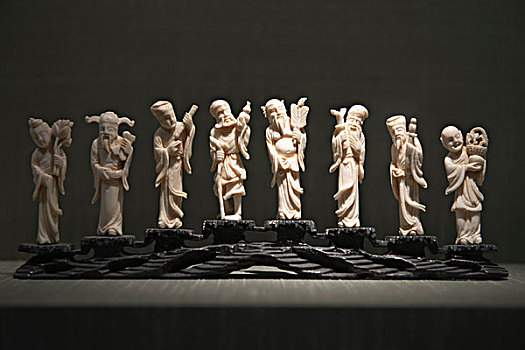 苏州博物馆象牙雕刻工艺品