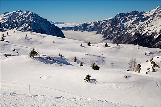 阿尔卑斯山,冬天