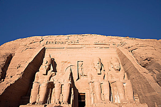 神庙,阿布辛贝尔神庙,努比亚,埃及