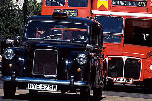 英国,伦敦,出租车,巴士