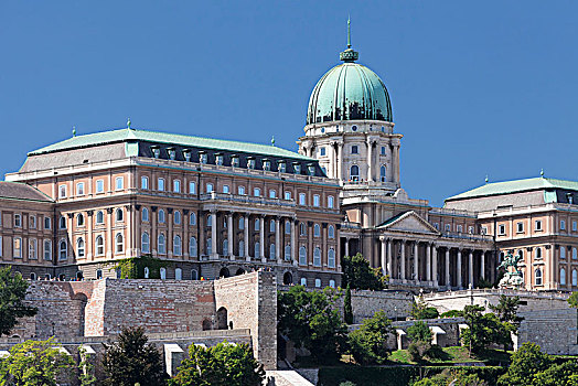 城堡,宫殿,城堡区,布达佩斯,匈牙利,欧洲