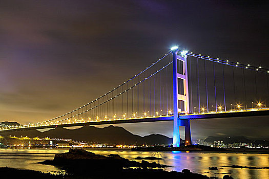 夜景,桥