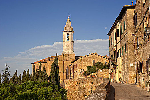 中央教堂,皮恩扎,托斯卡纳,意大利,欧洲