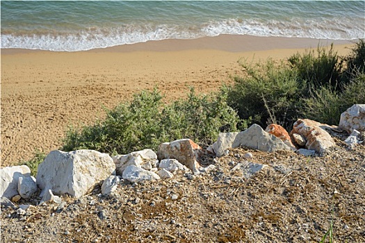 风景,石头,海洋