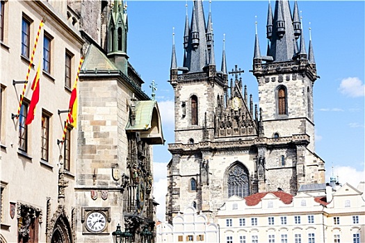 教堂,老城广场,布拉格,捷克共和国