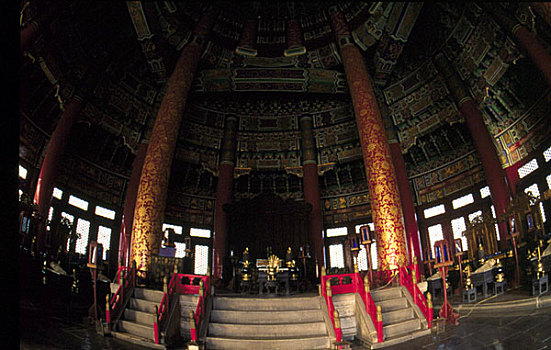 场景,祈祷,丰收,庙宇,北京