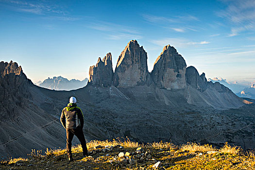 白云岩,博尔查诺,省,特兰迪诺,意大利,欧洲,三个山峰,远足