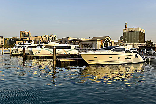 游艇,船,车站,港口,多哈,卡塔尔,亚洲