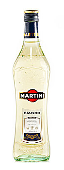 瓶子,马提尼酒,隔绝,白色背景