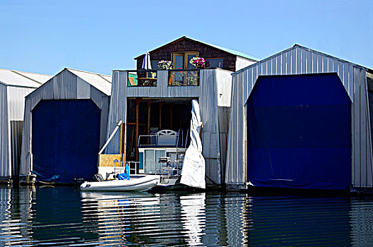 车库,游艇,码头,北温哥华,加拿大