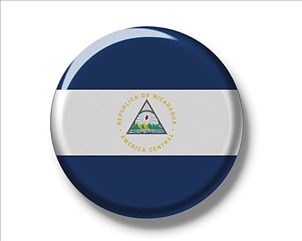 扣,徽章,旗帜,尼加拉瓜