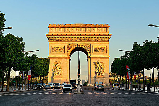 巴黎,法国,五月,拱形,街道,风景,人口,2米,首都,城市