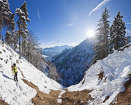 登山者,贝希特斯加登阿尔卑斯山,德国