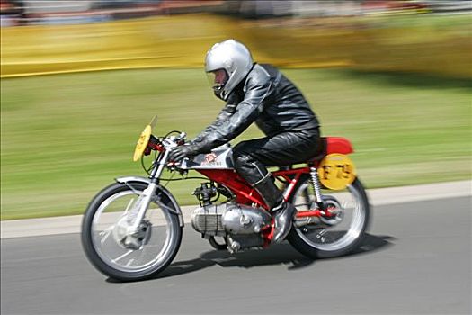 旧式,摩托车,2007年,黑森州,德国,欧洲