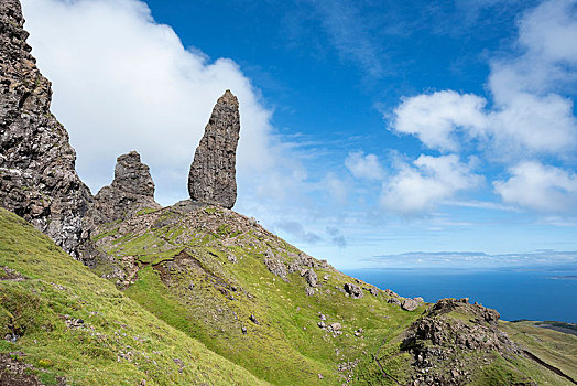 石头,针,老人,斯凯岛,苏格兰,英国