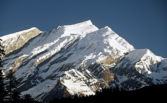 山峰,顶峰,安娜普纳,山脉,尼泊尔
