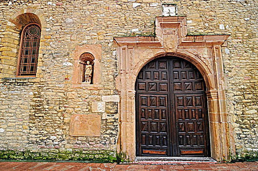 门,教堂,文化,纪念建筑,广场,奥维耶多,阿斯图里亚斯,西班牙,欧洲