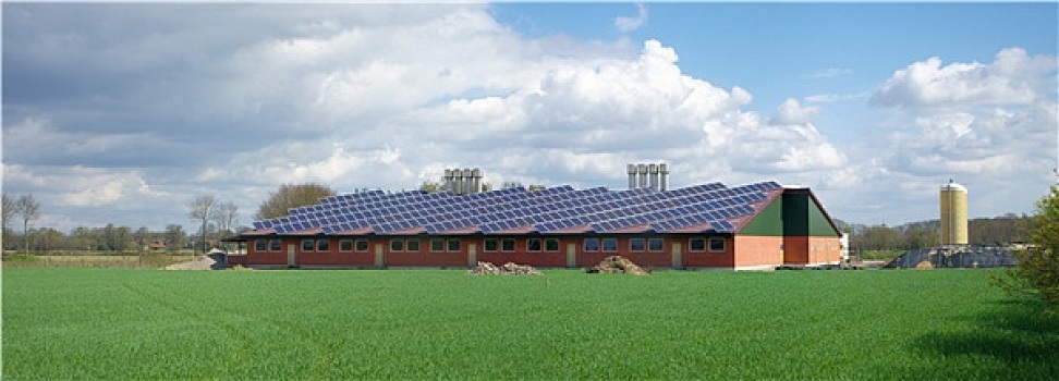 农场,太阳能电池板