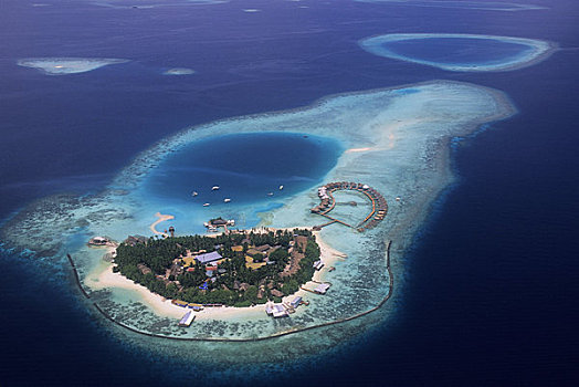 马尔代夫,航拍,岛屿,胜地