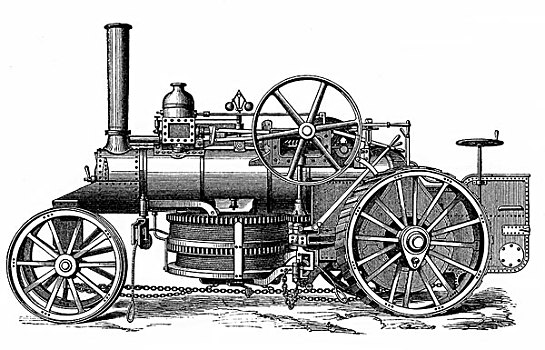 历史,蒸汽,犁,农业,拖拉机,列车,蒸汽机,19世纪