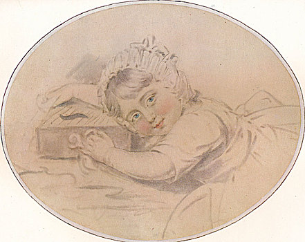 头像,孩子,1784年,艺术家