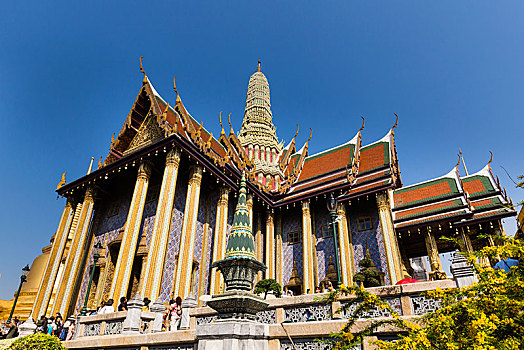 寺院,大皇宫,庙宇,翡翠佛,曼谷,泰国,亚洲