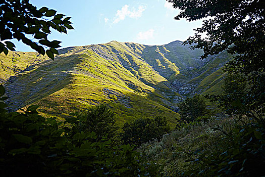 亚平宁,山,夏天,大萨索山,国家公园,阿布鲁佐,意大利