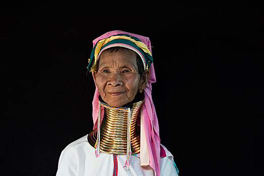 缅甸,长,女士,部落,乡村