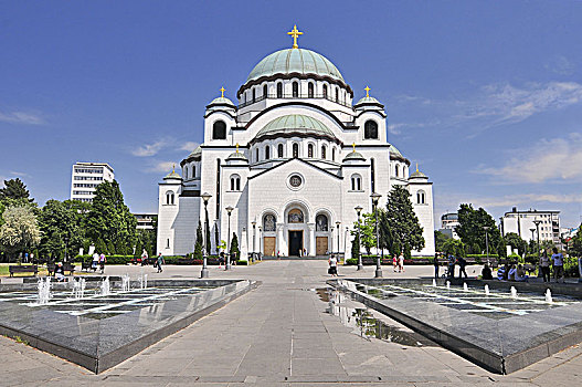 圣徒,大教堂,纪念建筑,贝尔格莱德,塞尔维亚