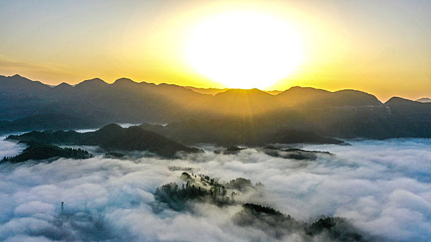 武陵山区清晨美景